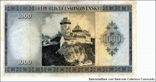 Banknote from Czech Republic year 1945