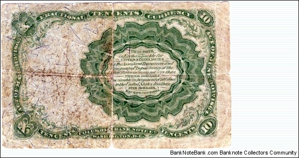 Banknote from USA year 1874