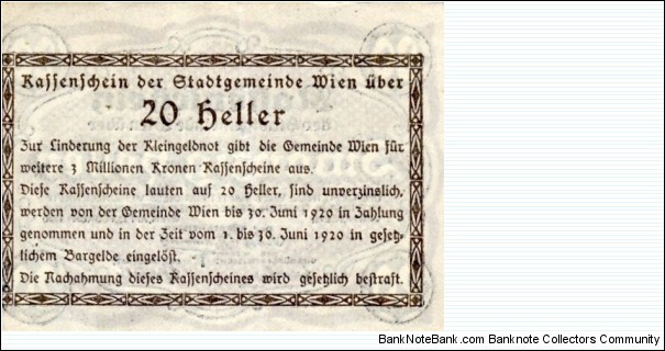 Banknote from Austria year 1920