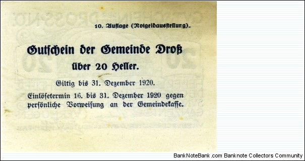 Banknote from Austria year 1920