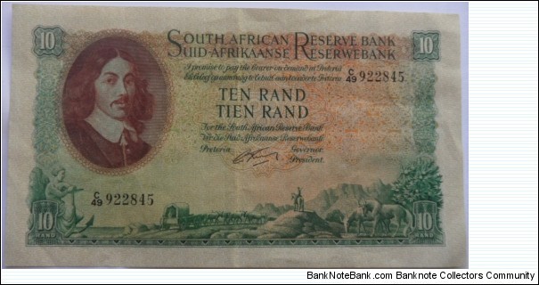 Rissik 10 Rand Banknote