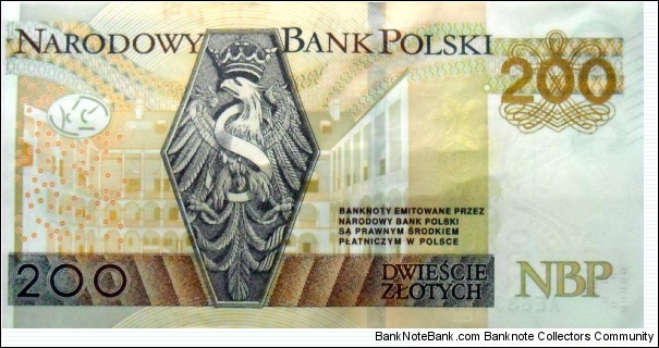 Banknote from Poland year 2015