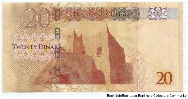 Banknote from Libya year 2012