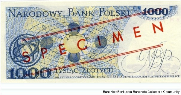 Banknote from Poland year 1979