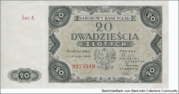 20 Zlotych Banknote