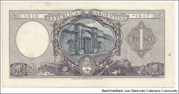 Banknote from Argentina year 1947