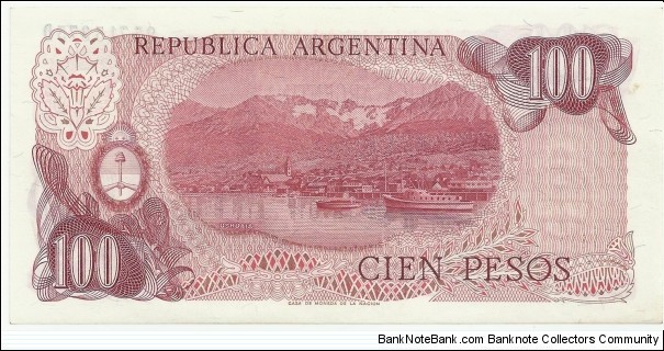 Banknote from Argentina year 1976