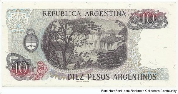 Banknote from Argentina year 1983