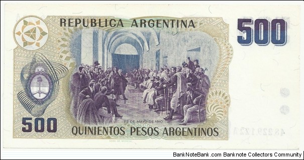 Banknote from Argentina year 1985