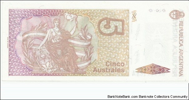 Banknote from Argentina year 1986