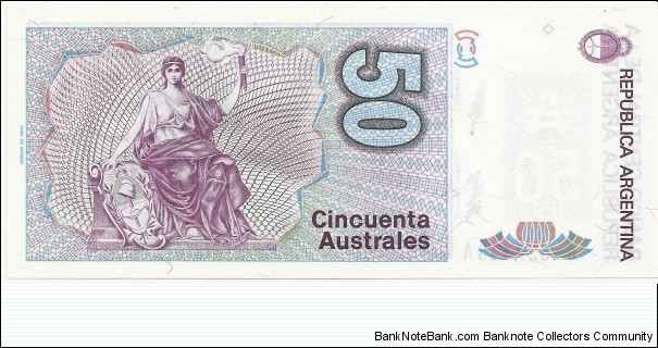 Banknote from Argentina year 1987