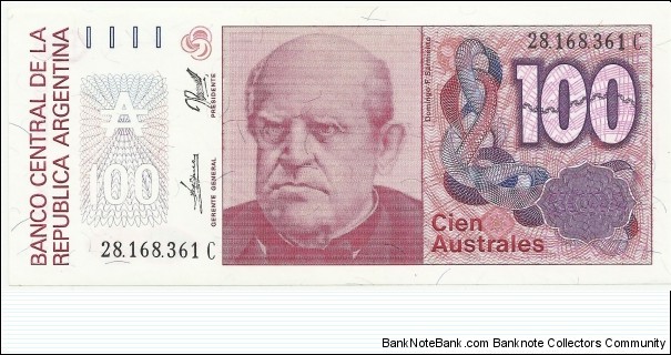 Argentina 100 Australes ND(1985-91) Banknote