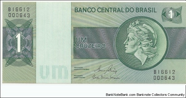 Brasil 1 Cruzeiro ND(1970) Banknote