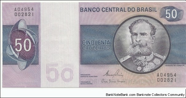 Brasil 50 Cruzeiros ND(1970) Banknote