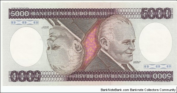 Brasil 5000 Cruzeiros ND(1981-85) Banknote