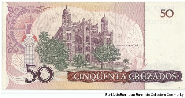 Banknote from Brazil year 1986