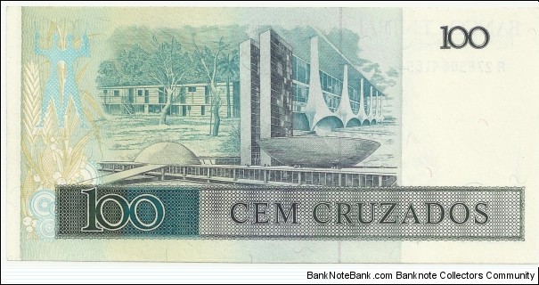 Banknote from Brazil year 1986
