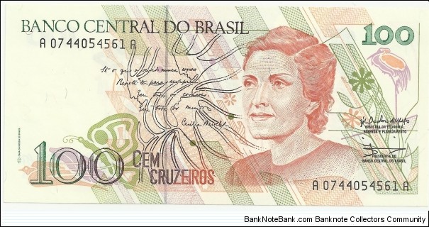 Brasil 100 Cruzeiros ND(1990-93) Banknote
