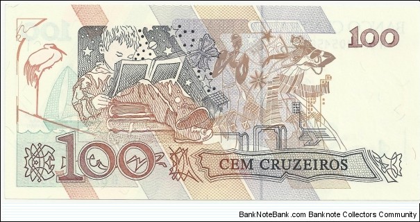 Banknote from Brazil year 1991