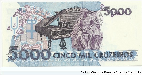 Banknote from Brazil year 1992