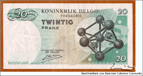 Banknote from Belgium year 1964