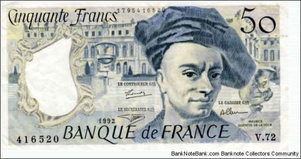 Banknote from France year 1992