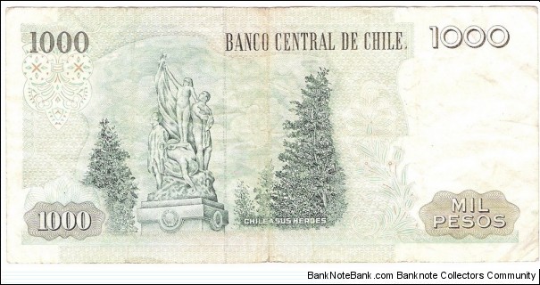 Banknote from Chile year 1984