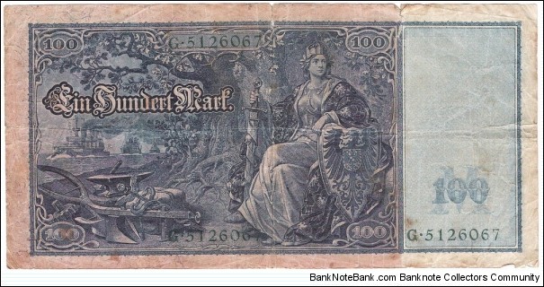 Banknote from Germany year 1910