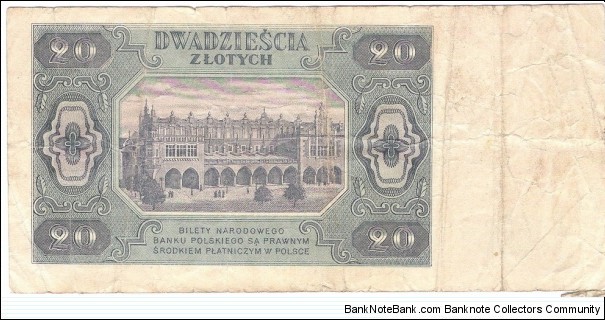 Banknote from Poland year 1948