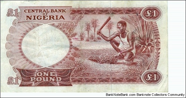 Banknote from Nigeria year 1967