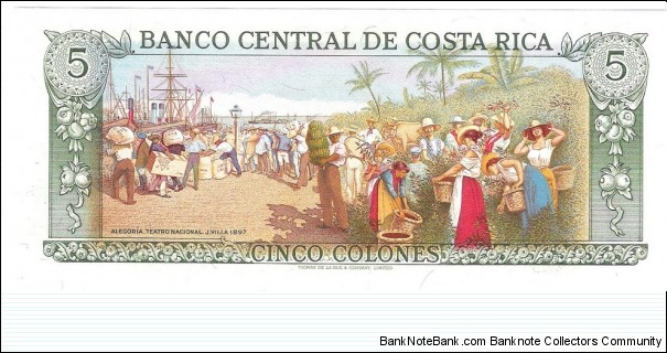 Banknote from Costa Rica year 1992