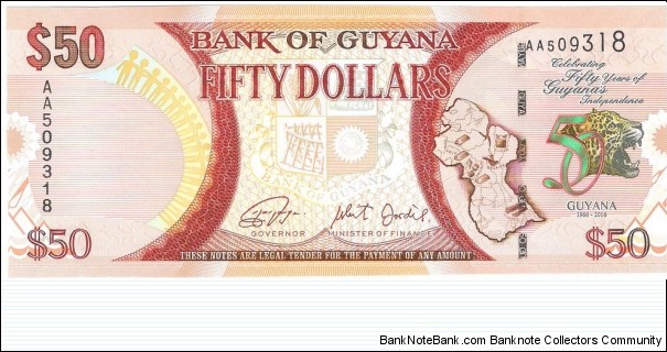 50 Dollars Banknote