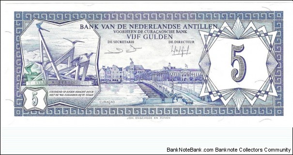 5 Guldens Banknote