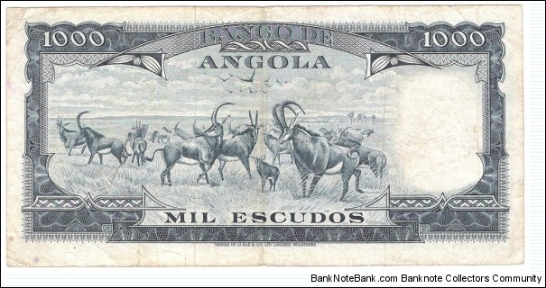 Banknote from Angola year 1970