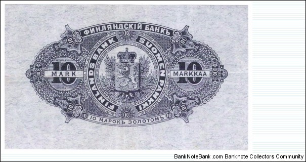 Banknote from Finland year 1898