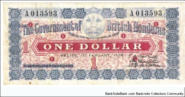 1 Dollar(British Honduras/ Fake note) Banknote