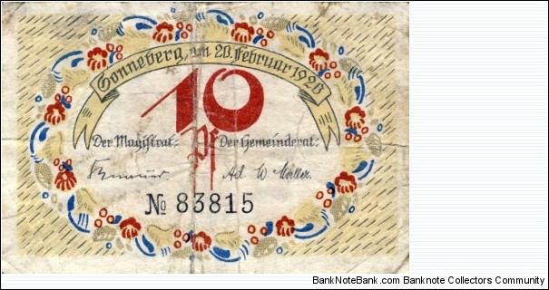 Banknote from Germany year 1920