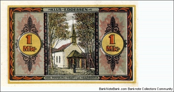 1 Mark Notgeld Haarbruck Banknote