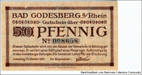 Banknote from Germany year 1920