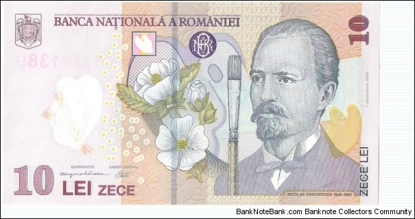 10 Lei(serial 389) Banknote