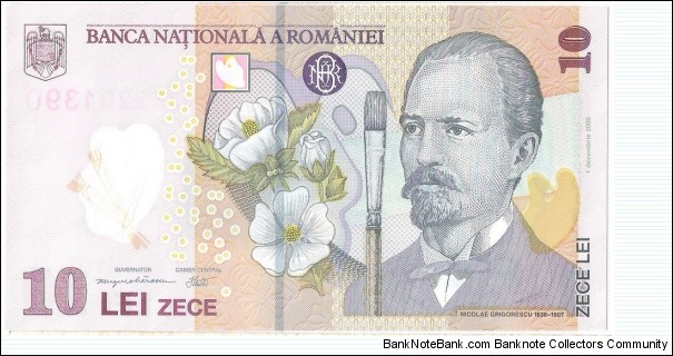 10 Lei(serial 390) Banknote