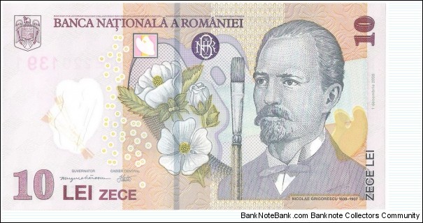 10 Lei(serial 391) Banknote