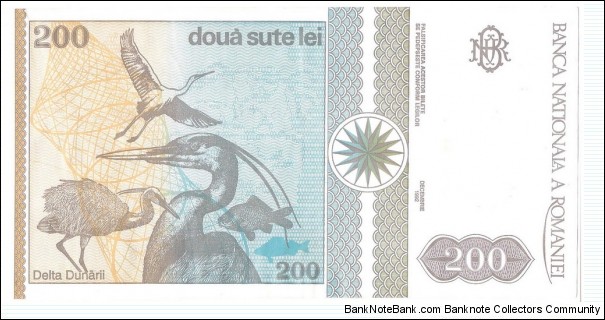 Banknote from Romania year 1992