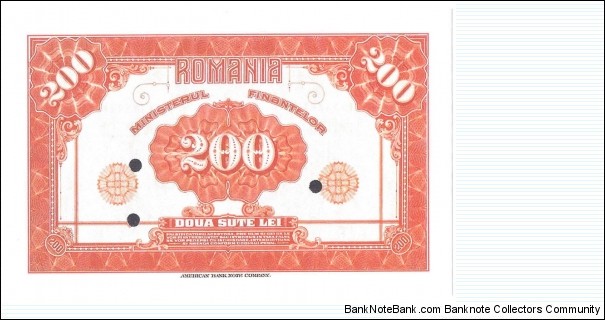 Banknote from Romania year 1920