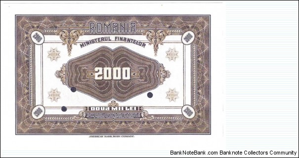 Banknote from Romania year 1920