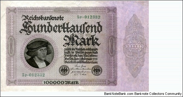 100000 Mark Banknote