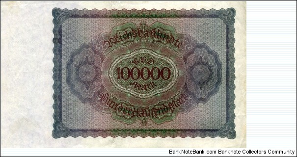 Banknote from Germany year 1923