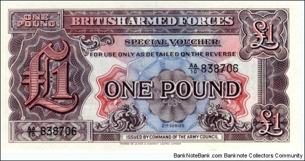 British Armed Forces 
1 Pound Banknote