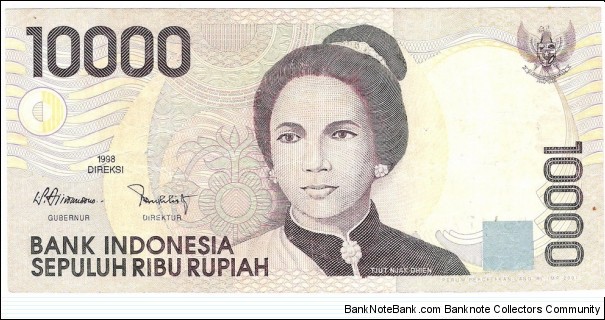 10.000 Rupiah(1998) Banknote