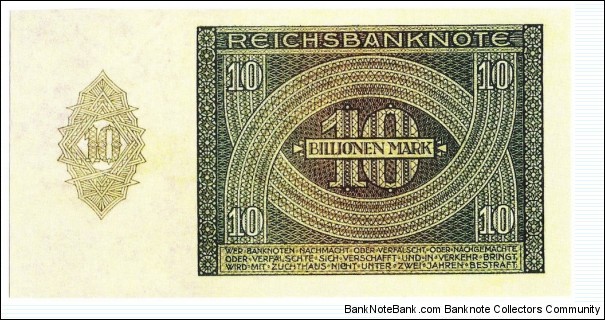 Banknote from Germany year 1924